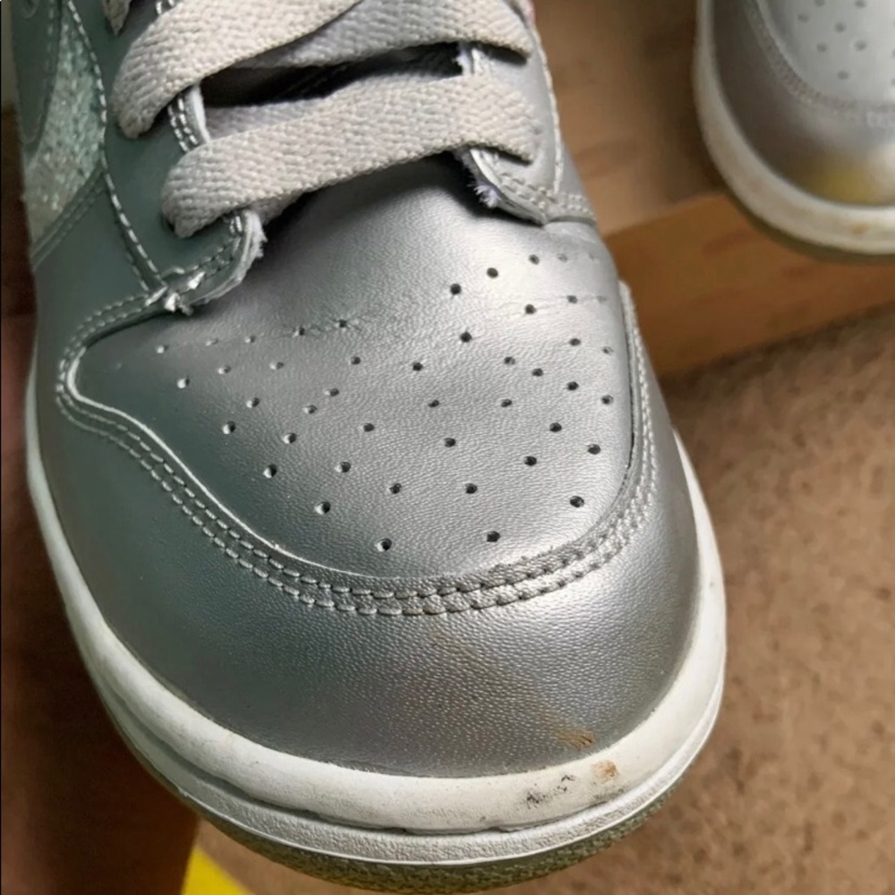 Silver Nike High Tops - Picture 2 of 6